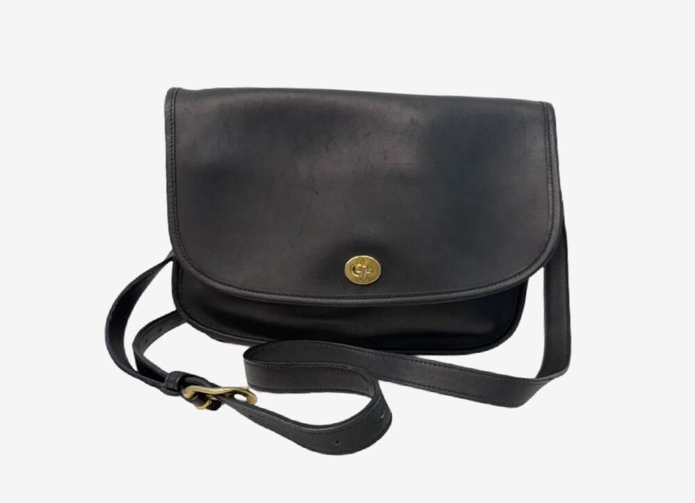 COACH Black Leather City Bag Style 9790 Bag Purse Shoulder Bag Crossbody 2006